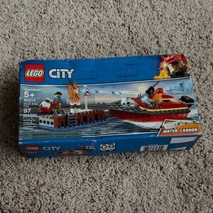 LEGO City Dock Side Fire Rescue Boat Set 60213